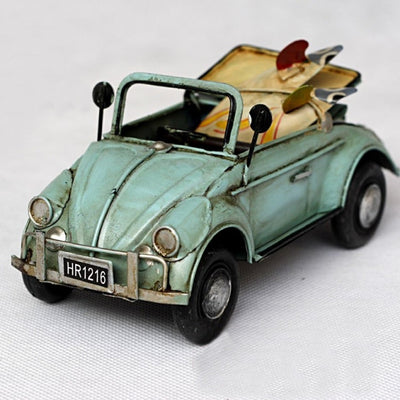 Handmade Antique Tin Model Car-Beetle Cabrio