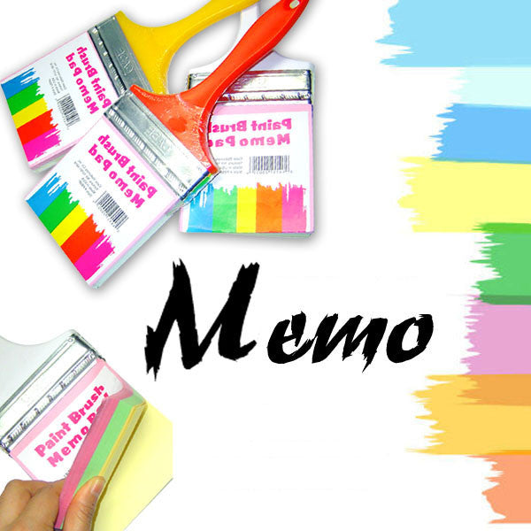 Paint Brush Style Memo Pad